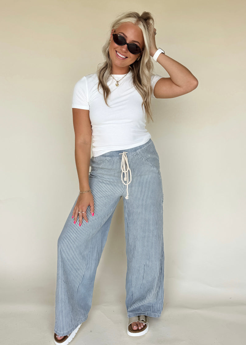 Ella Essential Ribbed Tee-White