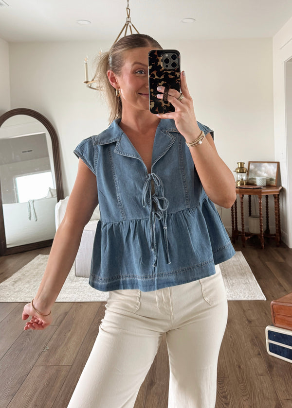 Drew Denim Top