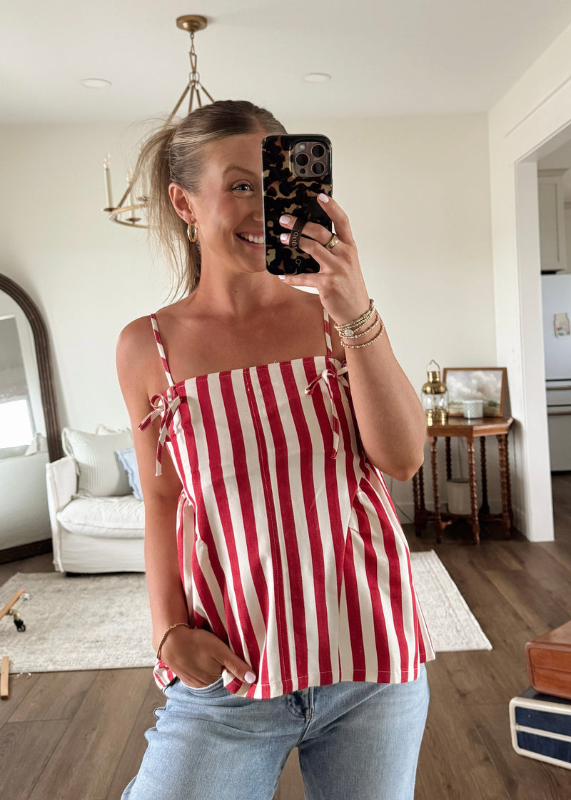 Summer Picnic Striped Tank