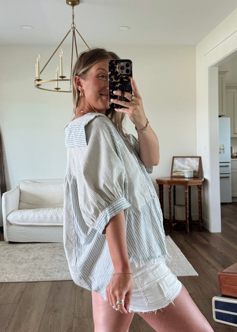 Macki Button Top