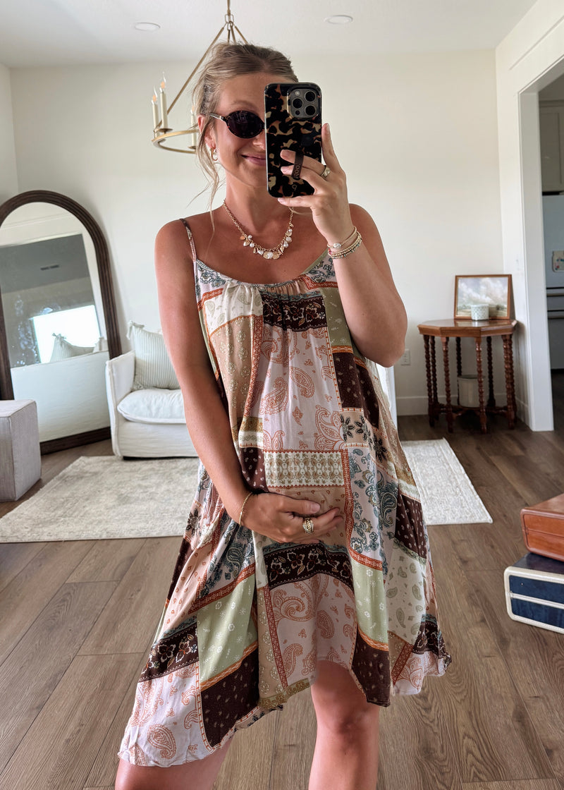 Paisley Patchwork Dress