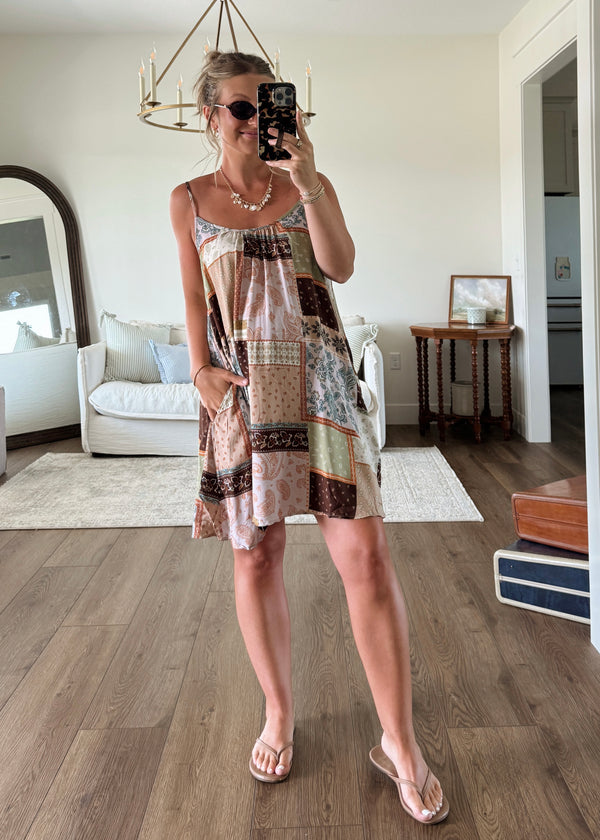 Paisley Patchwork Dress