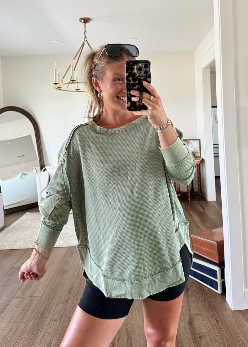 The Classic Pullover-Olive