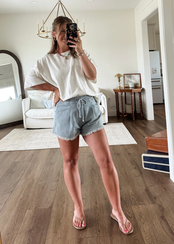 Sun Washed Vintage Tee- Off White