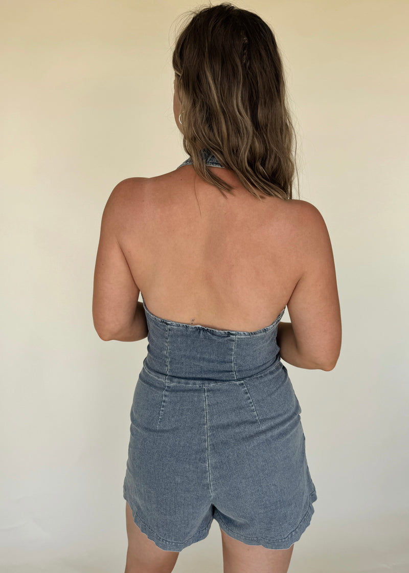 Remi Denim Romper