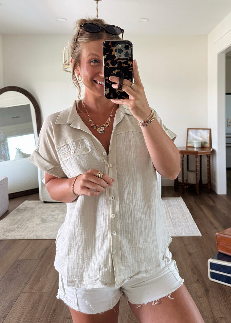 Kai Button Blouse