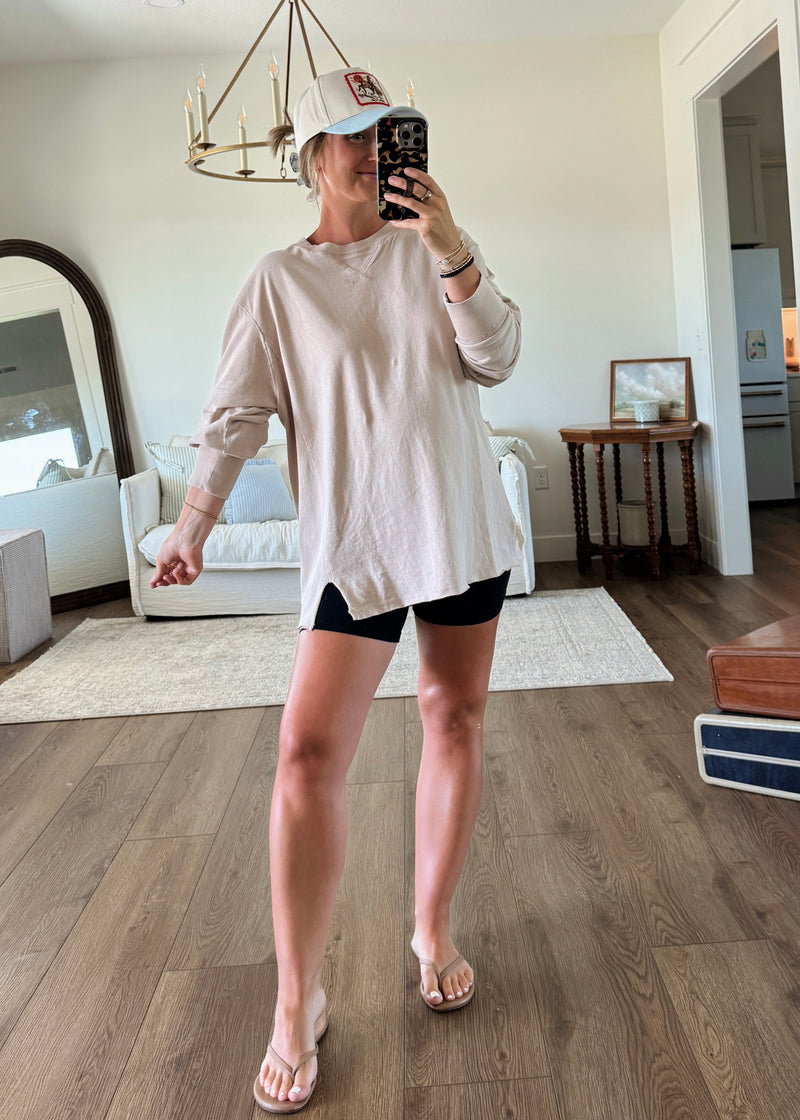Summer Nights Top- Taupe