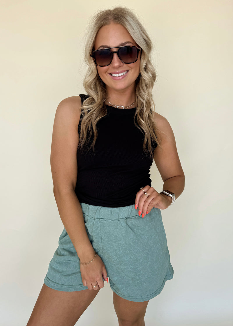 Sage Sweatshorts