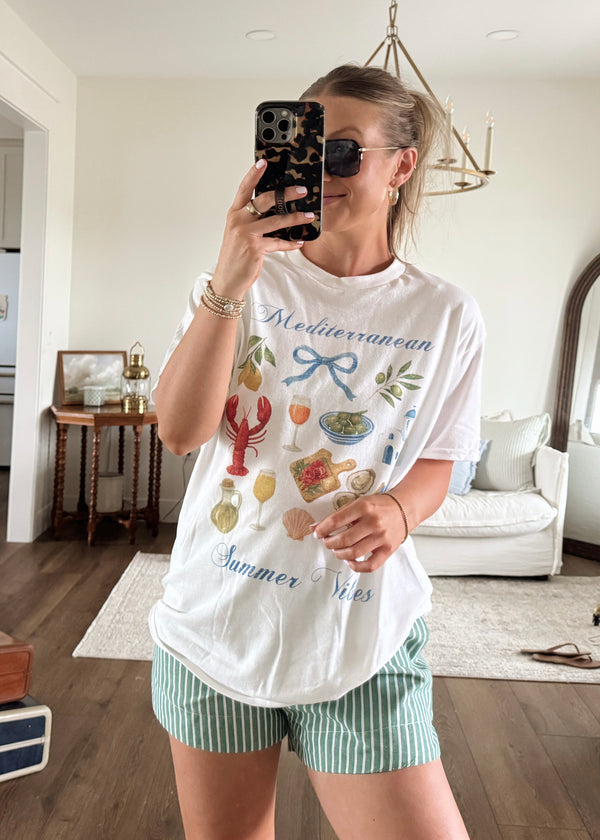Mediteranen Summer Graphic Tee