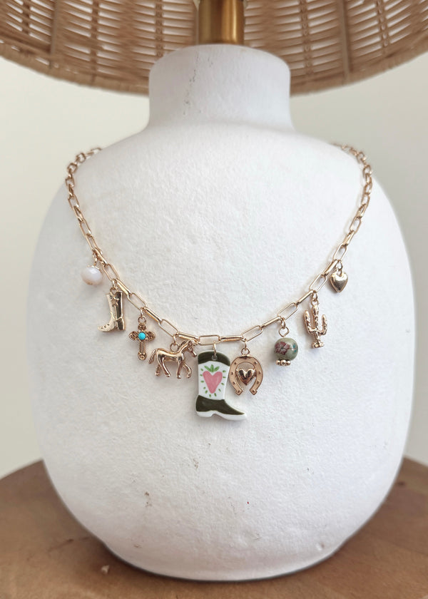 Western Flare Charm Necklace