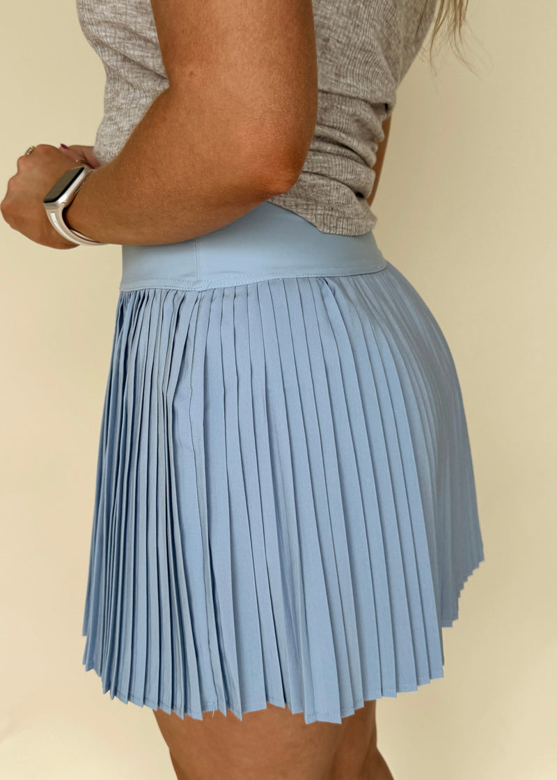 Sky Pleated Skort