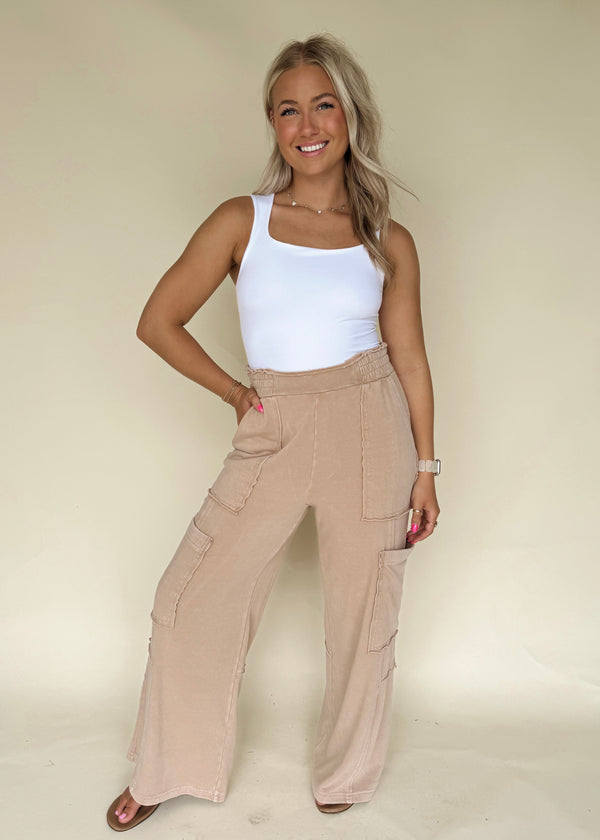 Caylor Cargo Sweats- Taupe