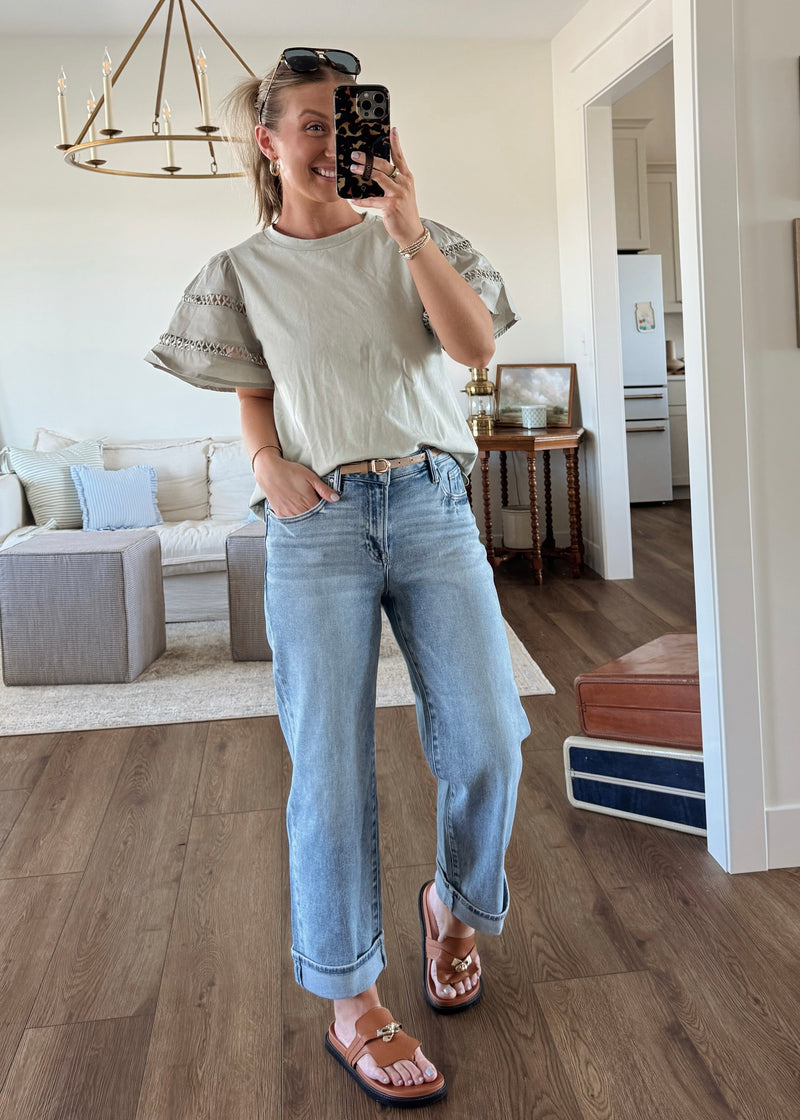 Flutter Sleeve Blouse