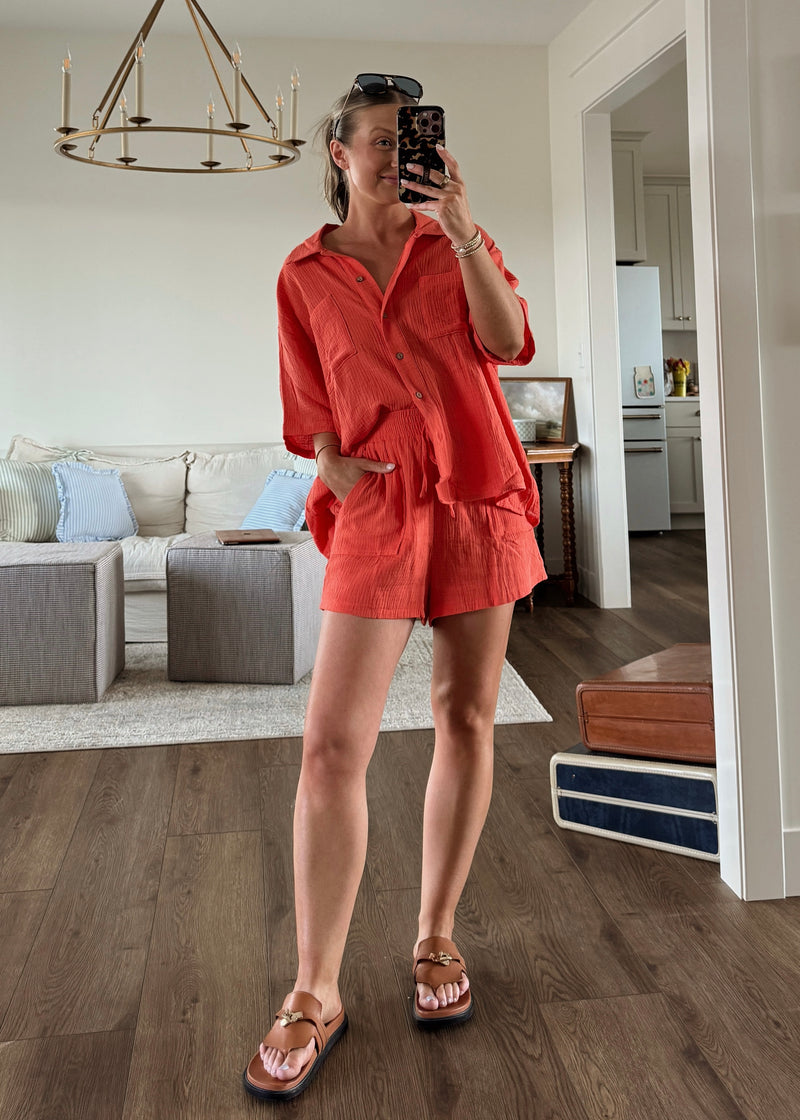 Sunshine State Button Top