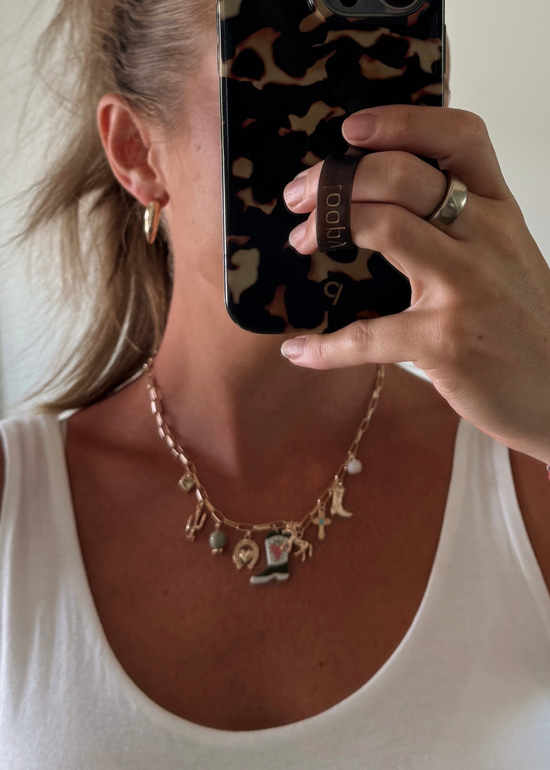 Western Flare Charm Necklace