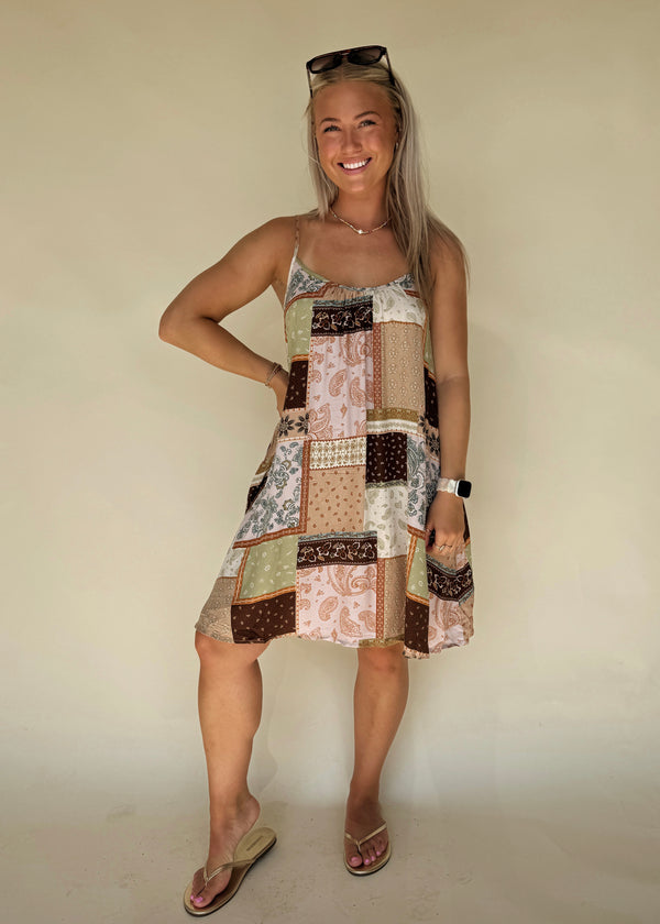Paisley Patchwork Dress