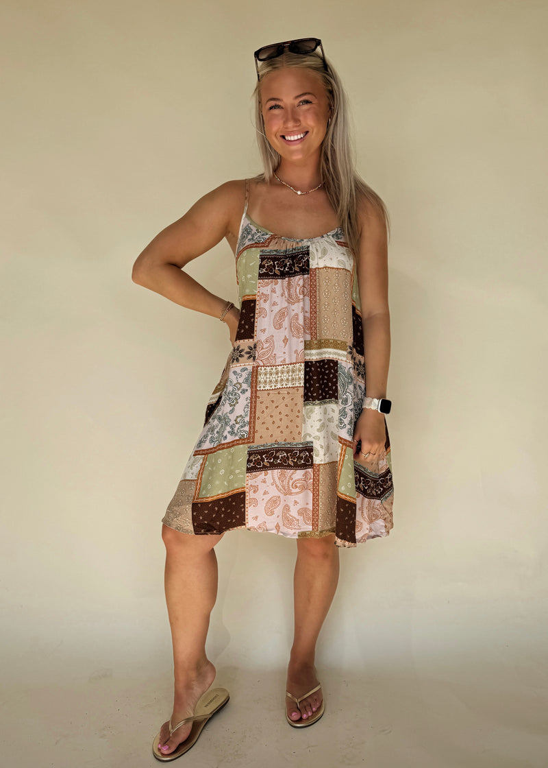 Paisley Patchwork Dress