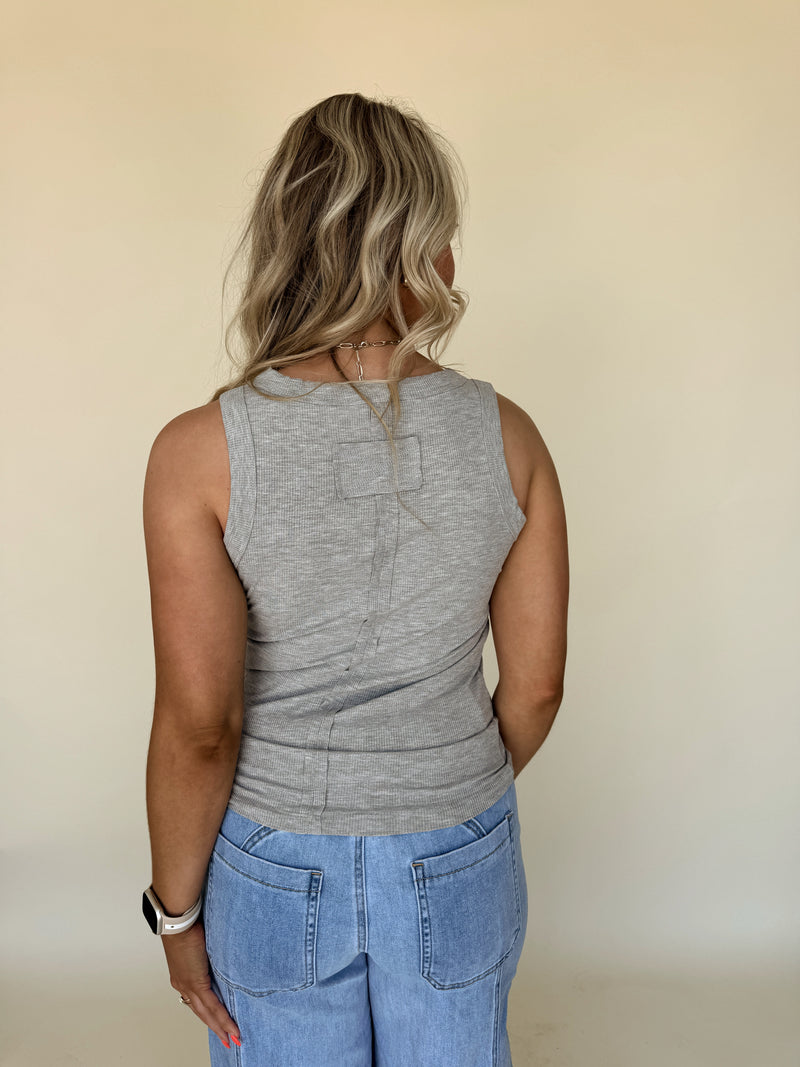 All Time Best Basic Tank- Grey