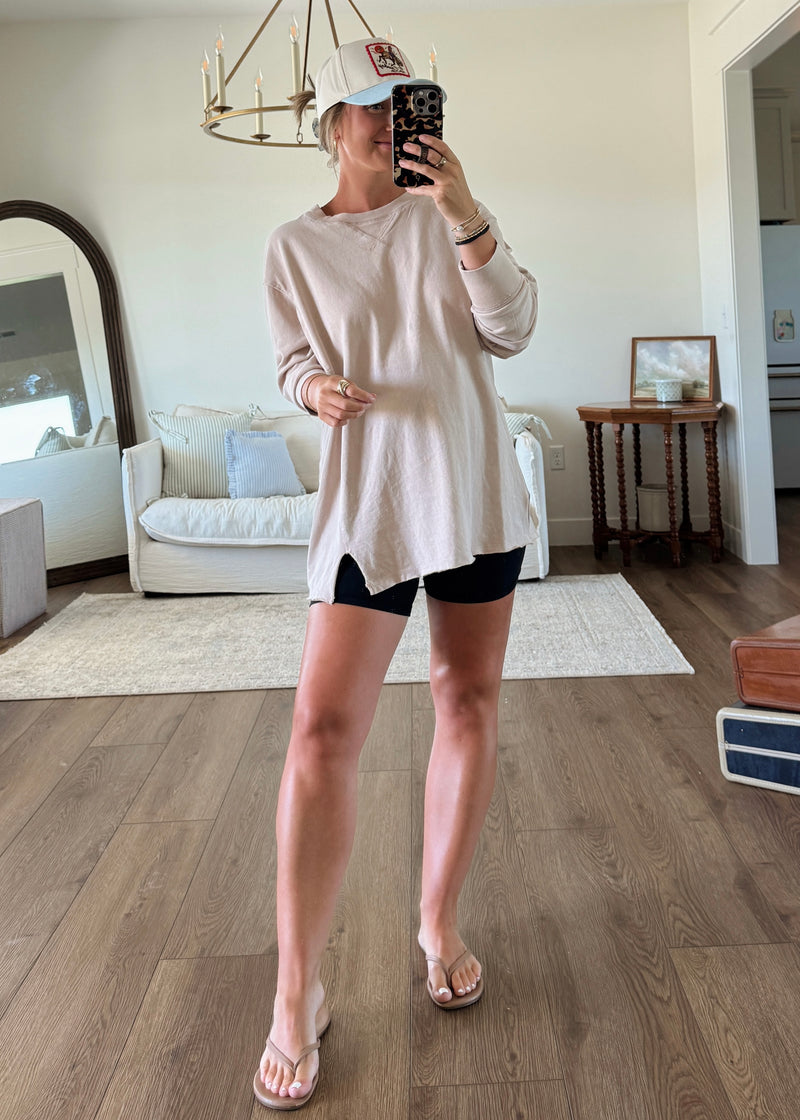 Summer Nights Top- Taupe