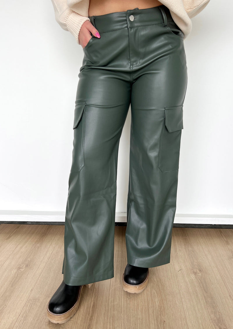 Mistletoe Faux Leather Pants