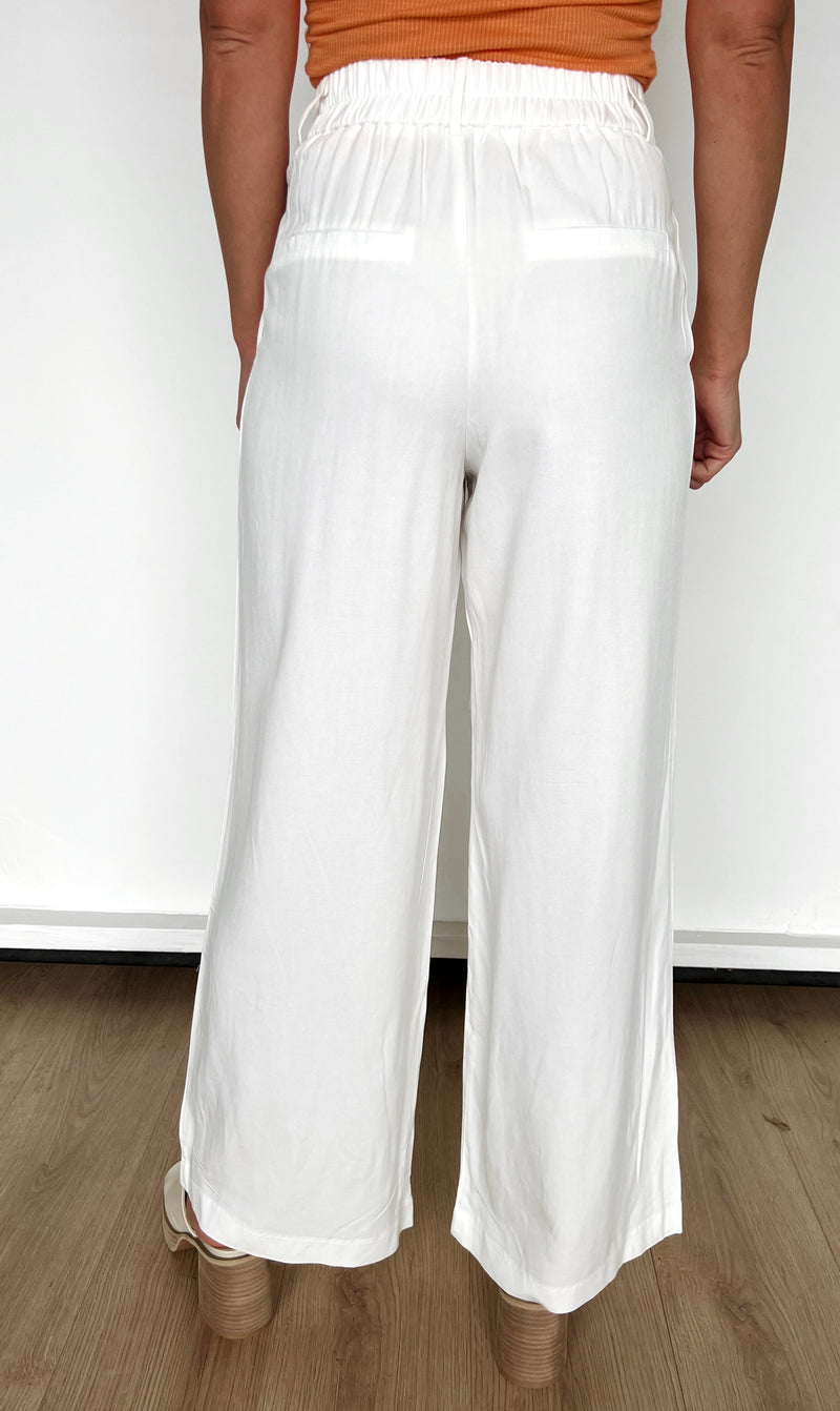 Crisp White Trousers