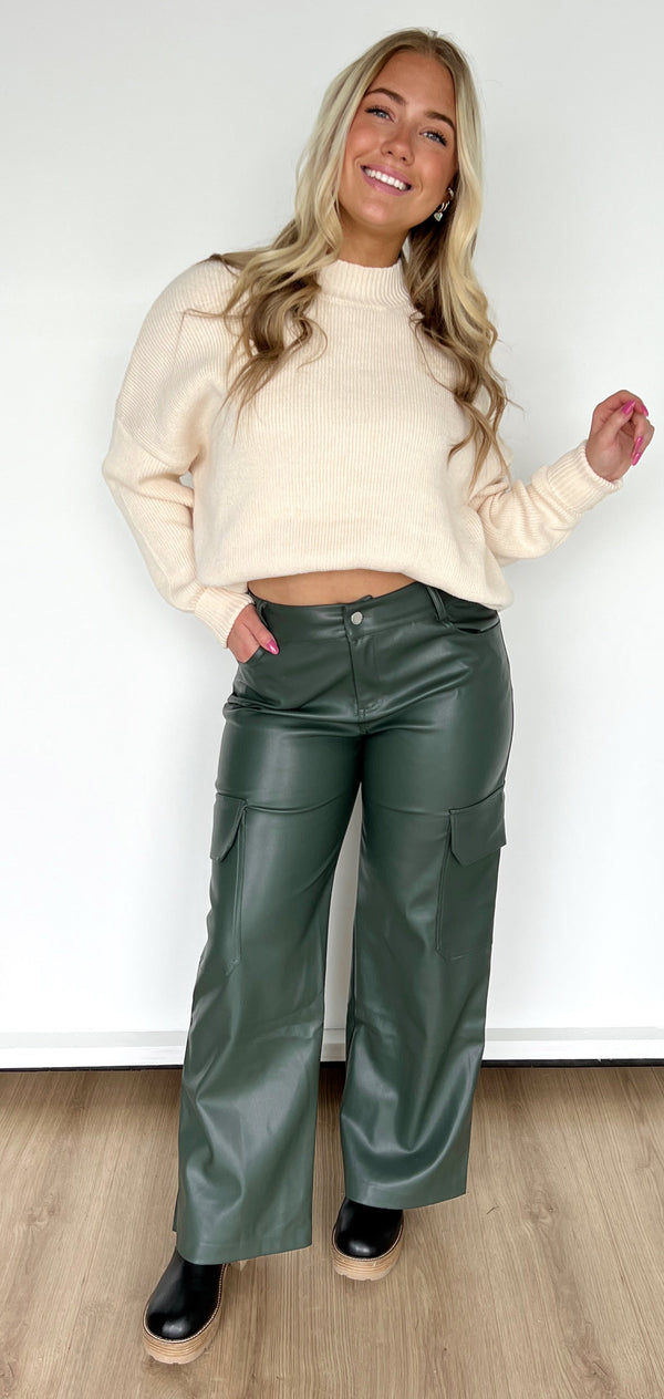 Mistletoe Faux Leather Pants