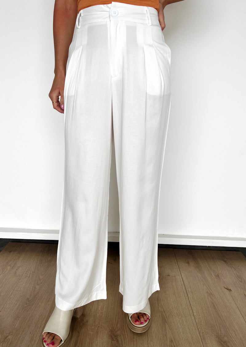 Crisp White Trousers