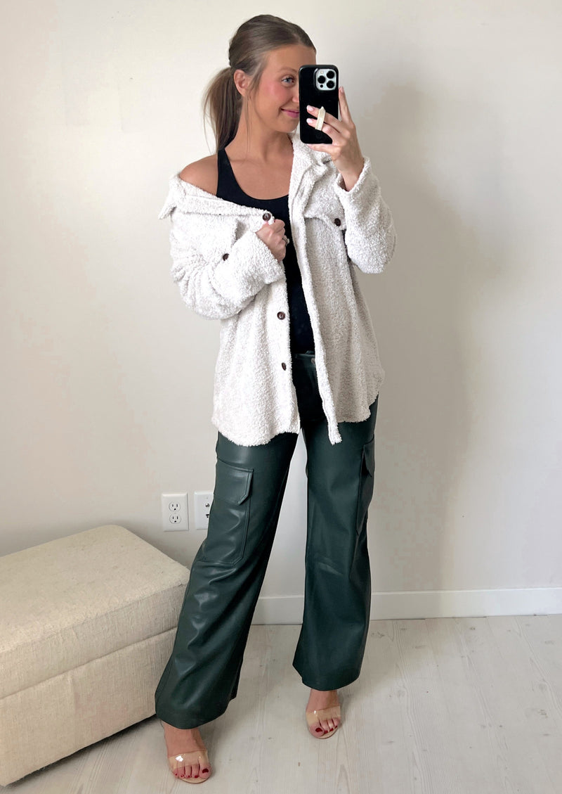 Mistletoe Faux Leather Pants